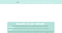 Desktop Screenshot of kidzventure.ae